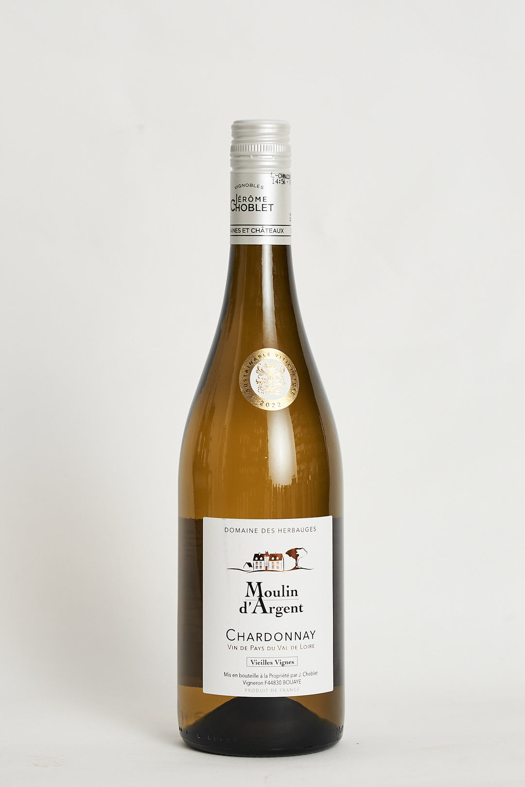 Domaine des Herbauges Moulin d'Argent 'Vieilles Vignes' Chardonnay 2022